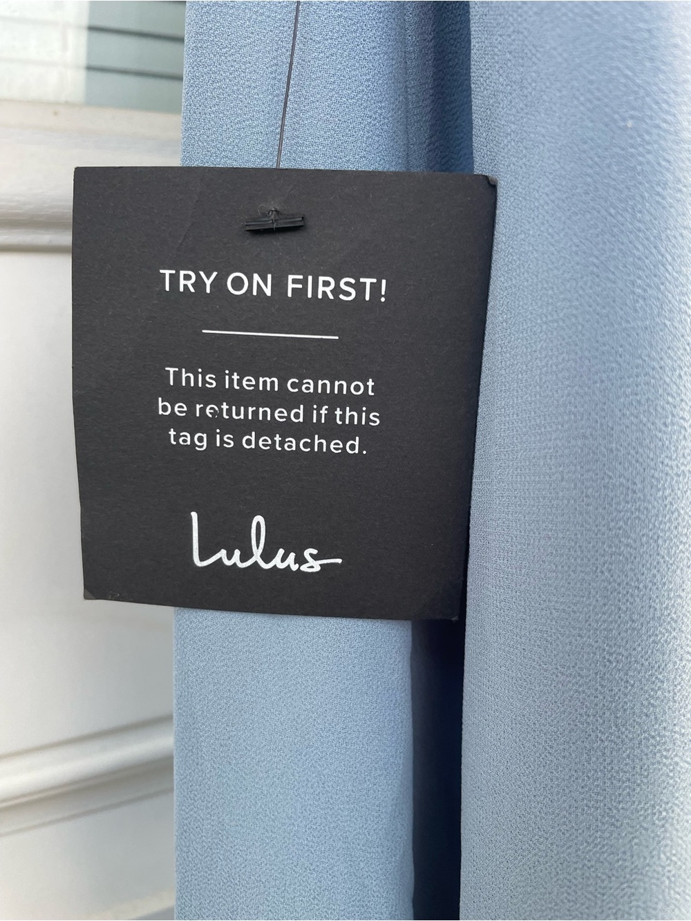 Lulu's Dusty Blue Deep V Maxi Dress with Ruffle Cap Sleeves - Picture 7 of 8